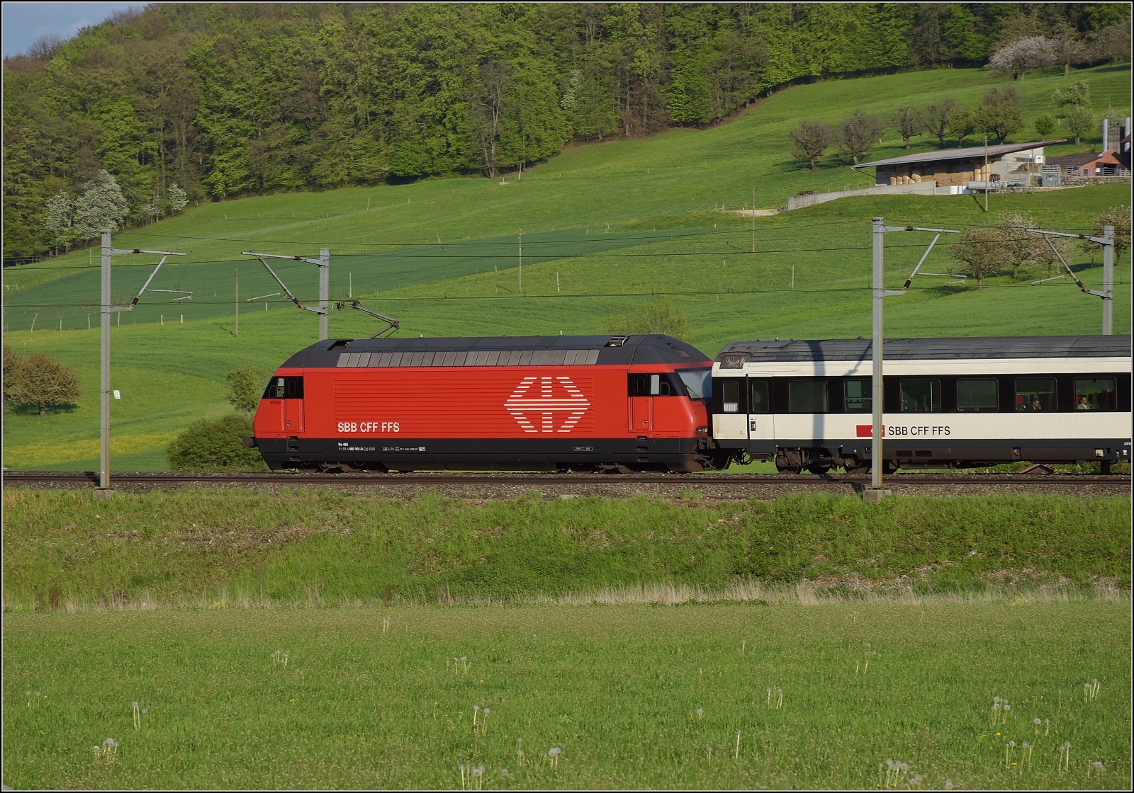 Re 460 101 'Bözberg'. Böckten, April 2022.