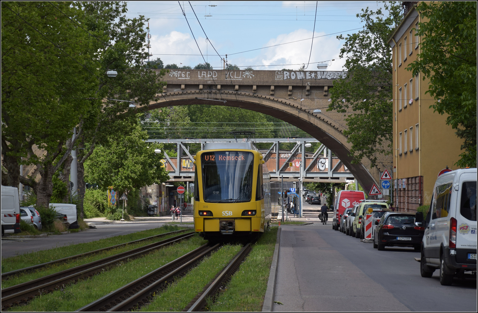 Stadtbahnwagen 3510 beim Nordbahnhof. Juni 2026.