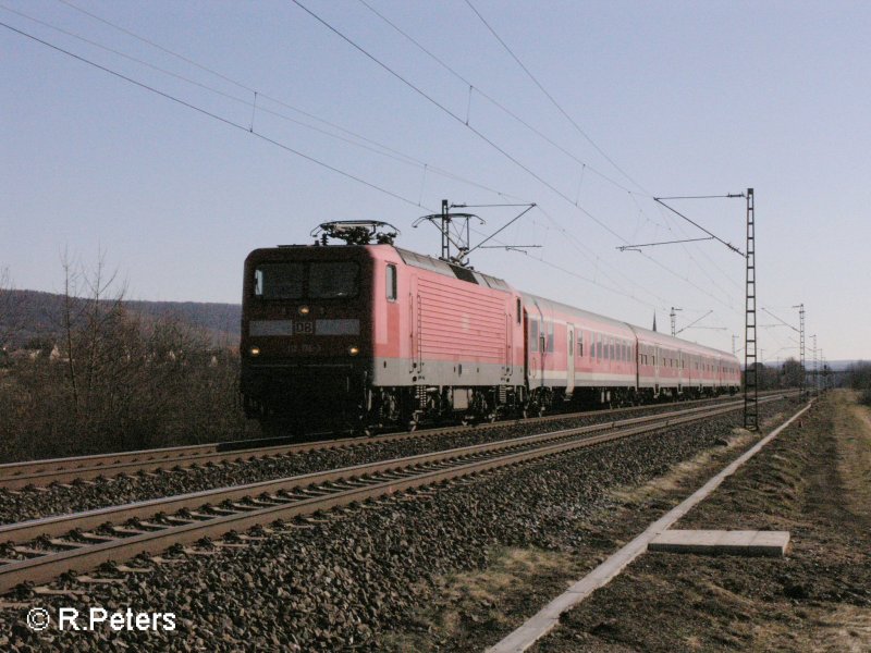 112 176-3 zieht bei Thngersheim eine RB Jossa. 16.02.08