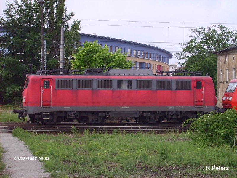 140 621-4 abgestellt in Frankfurt/Oder. 28.05.07