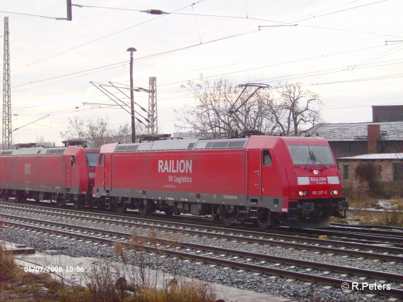 185 297 und 019 erreichen Frankfurt/Oder aus Richtung Oderbrcke kommend. 07.01.08