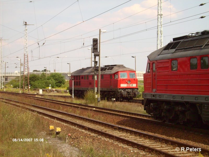 232 524-9 rangiert mit anderen Ludis in Berlin-Schnefeld. 14.08.07