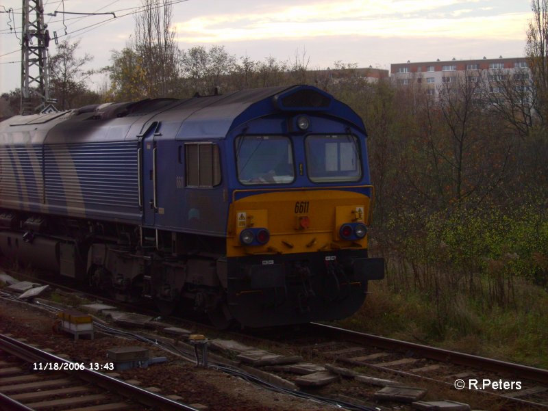 6611 verbringt das Wochenende in Frankfurt/Oder. 18.11.06