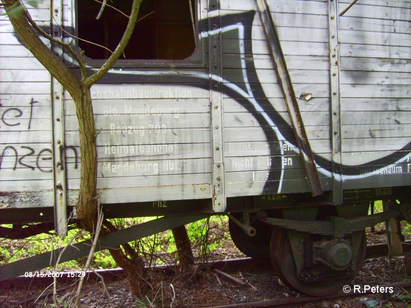 Bauwagen der Reichsbahndirektion Glb. Magdeburg Bauzug 703