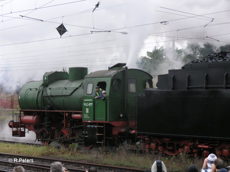 Dampfspeicherlok am Schluss des Lokzuges