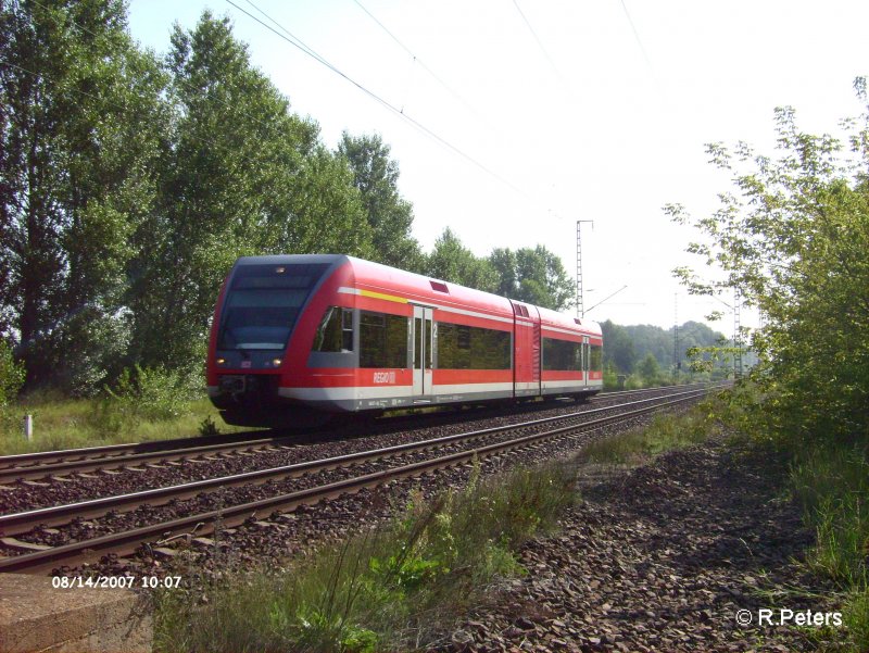 Ein 646 auf den Weg nach Potsdam auf den sdlichen BAR. 14.08.07