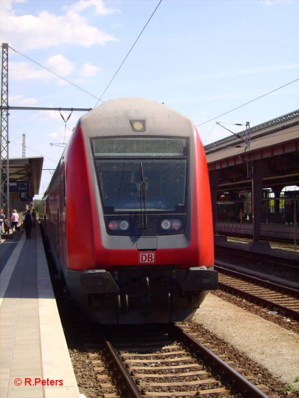 Ein Steuerwagen auf der RE1-Linie in Frankfurt/Oder. 12.06.06