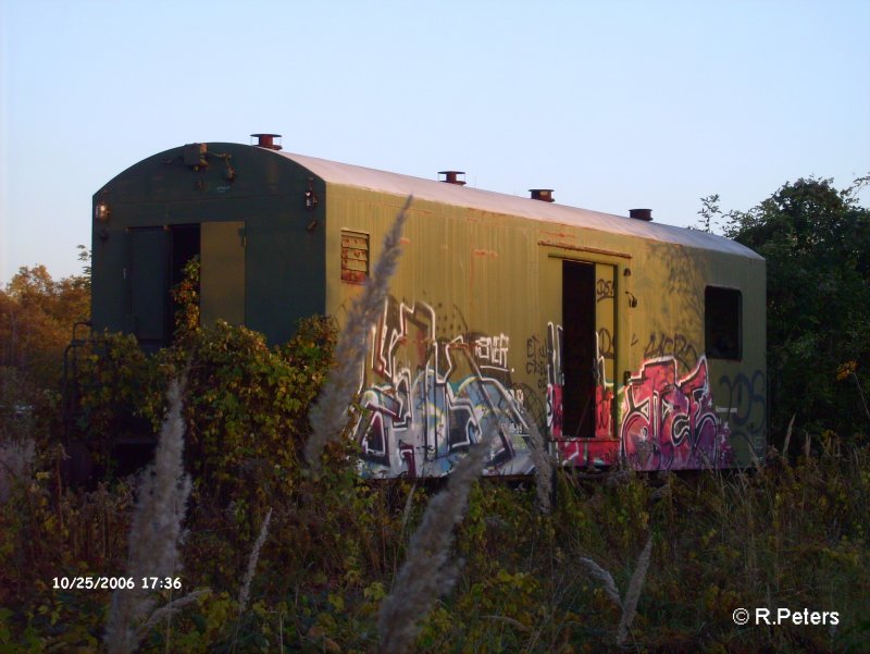 Ein Unbekannter Bauwagen in Frankfurt/Oder. 25.10.06