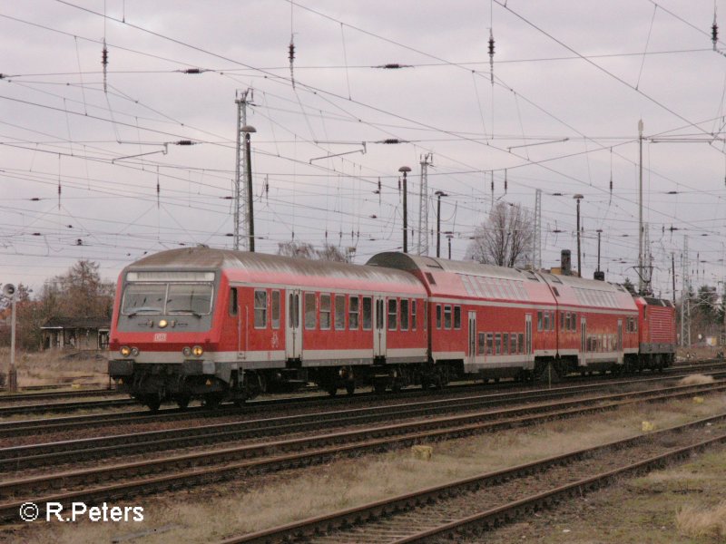 Eine RB aus der bergangszeit, Wittenbergerkopf udn Dosto. Eisenhttenstadt 06.02.08