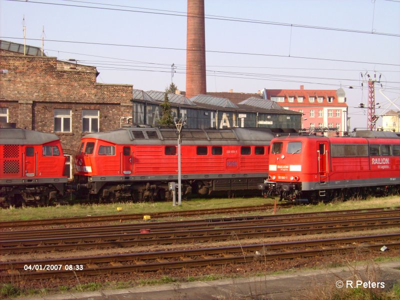 Ludmilla 3 is 233 572-7 in Frankfurt/Oder. 01.04.07