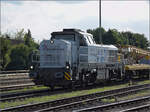 Baustelle vor der Baustelle am Hochrhein.

4185 039 'Kln' von Rheincargo in Rheinfelden. August 2025.