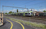 RABe 535 109 trifft in Burgdorf ein. Mai 2025.