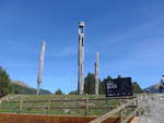 (185'382) - 3 Totems der Krankenkasse von Andorra am 27. September 2017 bei Canillo
