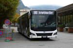 (281'546) - PostAuto Nordschweiz - BL 213'872/PID 12'417 - MAN (ex RSVG Troisdorf/D Nr. 2804) am 16. Oktober 2025 beim Bahnhof Meiringen