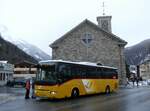 (259'747) - PostAuto Wallis - VS 32'092/PID 5460 - Irisbus (ex CarPostal Ouest) am 27. Februar 2024 in Saas-Grund, Post