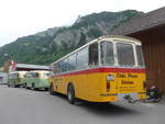 (206'400) - Oldie-Tours Zrisee, Wollerau - Nr. 15/SZ 14'585 - FBW/Hess am 15. Juni 2019 in Elm, Station