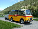 (237'953) - Schmid, Thrishaus - Nr. 9/BE 26'105 - Saurer/R&J (ex Geiger, Adelboden Nr. 9) am 10. Juli 2022 in Piotta, Hotel Motel Gottardo Sud