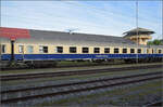 Centralbahnausflug zum Turnerfest.

Am-Wagen D-CBG 56 80 10-40 126-9 des Centralbahn-Sonderzugs nach Leizpig. Konstanz, Juni 2025.