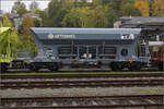 Nebenbei auf die DB-Gleise gesehen: Sch�ttgutwagen 83 TEN 80 F-ERSA 6985 037-4 Faccns von Ermewa. Rottweil, Oktober 2026.