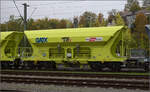 Nebenbei auf die DB-Gleise gesehen: Sch�ttgutwagen 37 TEN 80 D-GATXD 6937 221-7 Faccnpps. Rottweil, Oktober 2026.