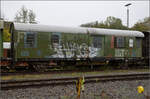 Die Donnerb�chse Pwie 114 470 Stg braucht dringend eine neues Makeup, der Wagen geh�rt zur Bauart PWi-29. Rottweil, Oktober 2026.