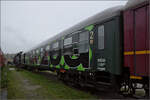 Der Halbgep�ckwagen D-NESA 55 80 2250 099-2 BDms wirbt f�r die Landesgartenschau 2027. Rottweil, Oktober 2026.