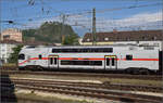 IC-Kiss 4010 006 mit Wagen 93 85 4010 506-2 CH-DB DBpdkza in Singen.