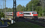 Der IC nach Zürich mit EW IV-Steuerwagen Bt 50 85 28-94 973-0 CH-SBB für 200 km/h.