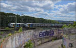 423 010 und 423 021 auf dem Weg nach Norden.