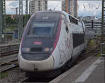TGV Ouigo 4709 trifft in Stuttgart ein.