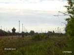 Ein Blick ber die groe Abstellflche im Rangierbereich