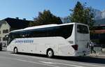 (280'564) - Aus Deutschland: Jasmin-Reisen - AB-CD 893 . Setra am 18. September 2025 in Telfs, Anton-Auer-Strasse (280'564) - Aus Deutschland: Jasmin-Reisen - AB-CD 893 . Setra am 18. September 2025 in Telfs, Anton-Auer-Strasse