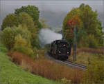 01 180 auf dem Weg nach Rottweil. Spaichingen, Oktober 2026.