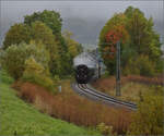 01 180 auf dem Weg nach Rottweil. Spaichingen, Oktober 2026.