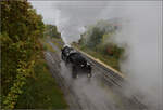 01 180 umf�hrt ihren Zug in Spaichingen. Oktober 2026.