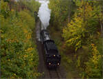 01 180 in der Steigung zur europ�ischen Wasserscheide. VS-Marbach, Oktober 2026. 