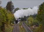 01 180 w�hrend der langen Ausfahrt aus Rottweil auf der Alemannenbahn. Rottweil-Saline, Oktober 2026. 