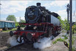 175 Jahre Eisenbahn in Nördlingen / 55 Jahre Bayrisches Eisenbahnmuseum.

64 419 ist bei der DBK im Einsatz und frischte gerade ihre Vorräte im BEM auf. Mai 2024.