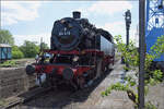 175 Jahre Eisenbahn in Nördlingen / 55 Jahre Bayrisches Eisenbahnmuseum.

64 419 ist bei der DBK im Einsatz und frischte gerade ihre Vorräte im BEM auf. Mai 2024.