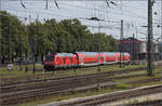 Hochrheinbahn mit 245 036 in Singen. Juli 2024.