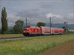 245 007 mit 3 Dostos Richtung Basel.