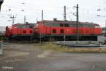 218 442-2 und 218 497-6 abgestellt in Frankfurt/Main.