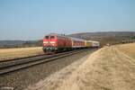 218 473 mit Messzug bei Oberteich nach Weiden/Oberpfalz.