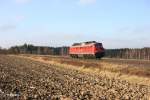 232 384-8 als Lz auf dem Weg nach Schirnding/Chep bei Brand.