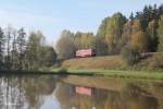 232 527 rollt Lz bei Oberteich in Richtung Marktredwitz.