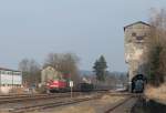 232 252-9 mit dem 49967 Gefco Autotransportzug NNR - XTCH in Pechbrunn.