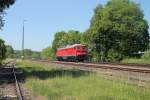 232 668-4 rollt Lz durch Pechbrunn in Richtung Weiden um ein Militärzug zu holen.