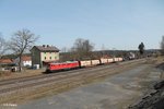 232 201-4 durchfährt Pechbrunn mit dem 51723 Nürnberg - Leipzig Engelsdorf Frankenwald Umleiter.