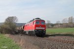 232 609-8 mit dem 62720 Schotterzug Pechbrunn nach Nürnberg bei Oberteich.