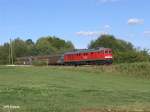 232 502-5 zieht bei Schnfeld den FE 49177 nach Wels.